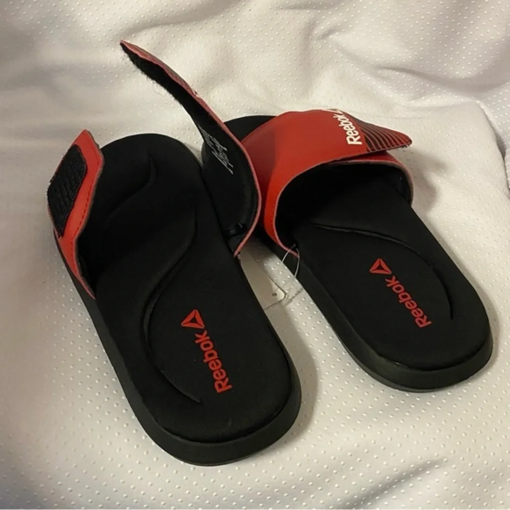 Reebok Shoes Sandals Boys Size 5 Slip On Slides New‎ Lightweight Adjustable